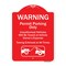 Signmission Warning Permit Parking Vehicles Towed Vehicle Owners Expense Towing Alum, 18" L, 24" H, RW-1824-9866 A-DES-RW-1824-9866 - alternate 1